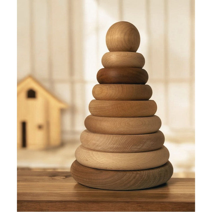 Wooden Story – Runde Pyramide | Natur